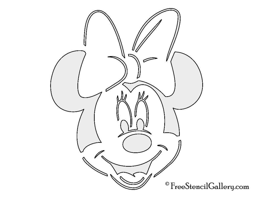 Minnie Mouse Face Templates