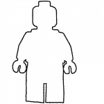 lego minifigure outline