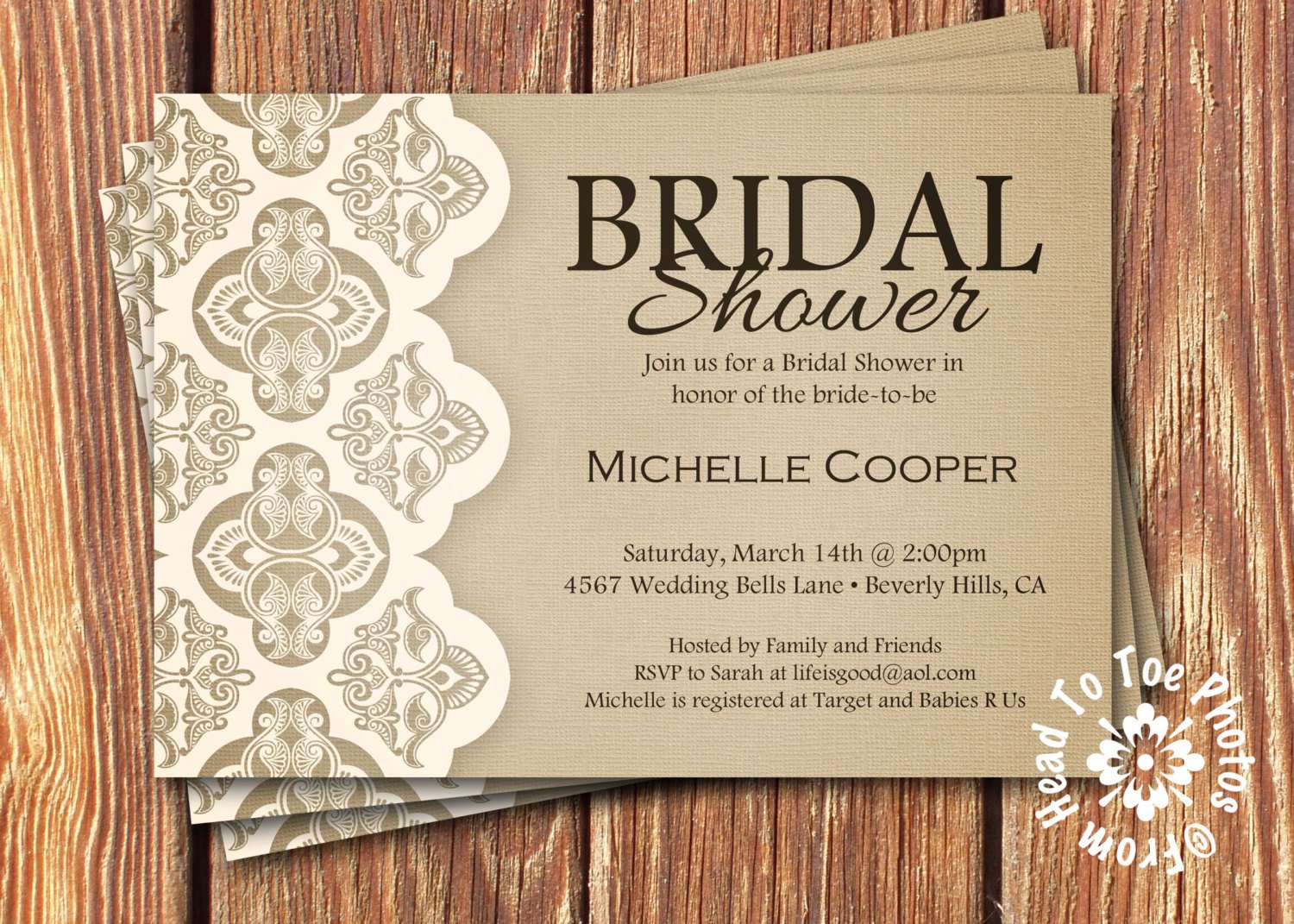 Bridal Shower Invitation Email Templates BEST HOME DESIGN IDEAS