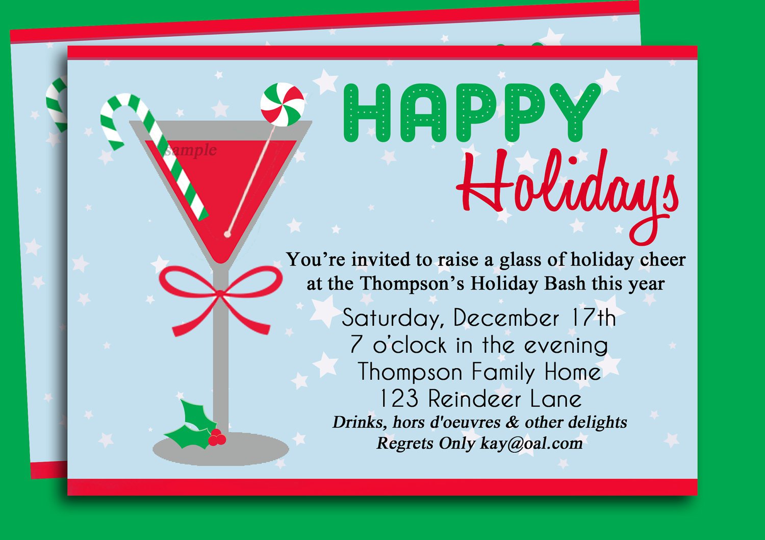 Funny Christmas Party Invitations Wording Examples