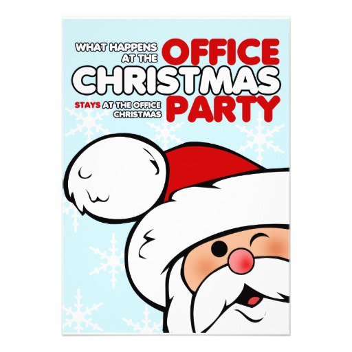 Funny Office Christmas Party Invitations