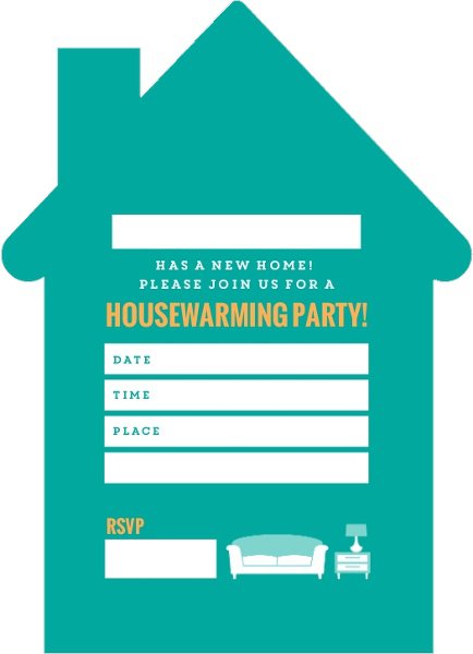 Housewarming Invitation Blank Templates