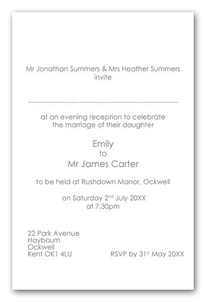  British Wedding Invitation Wording 