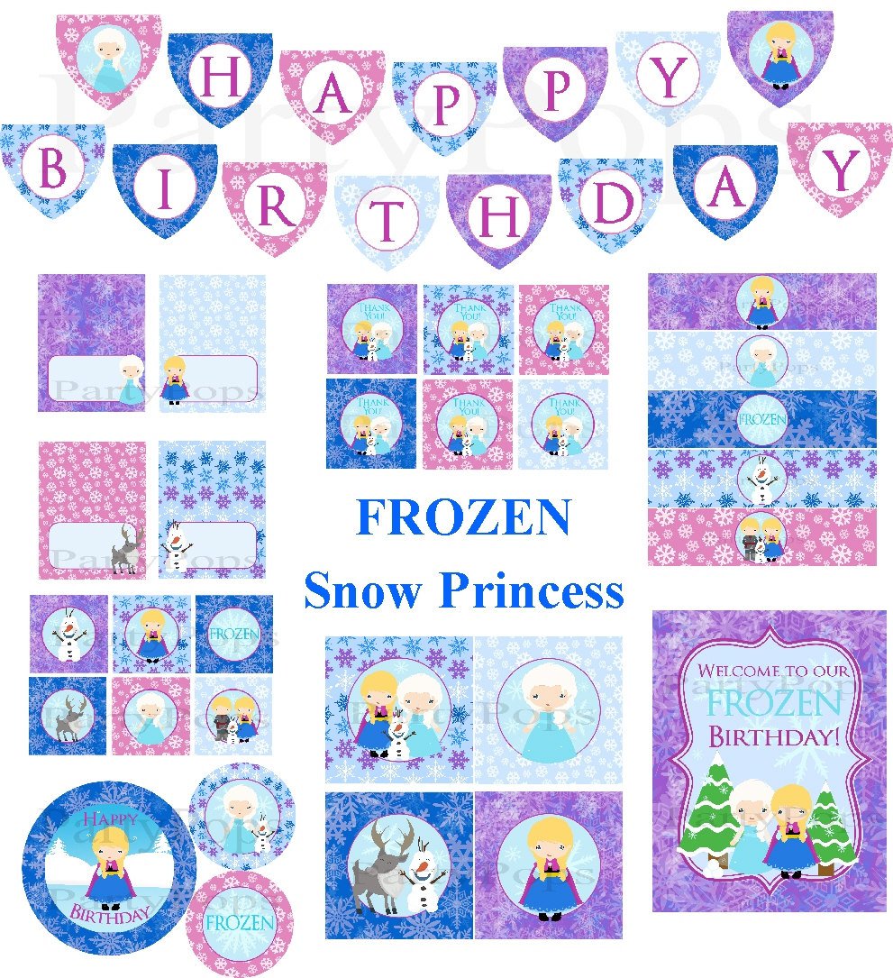 Frozen Birthday Party Invitation Free Printable