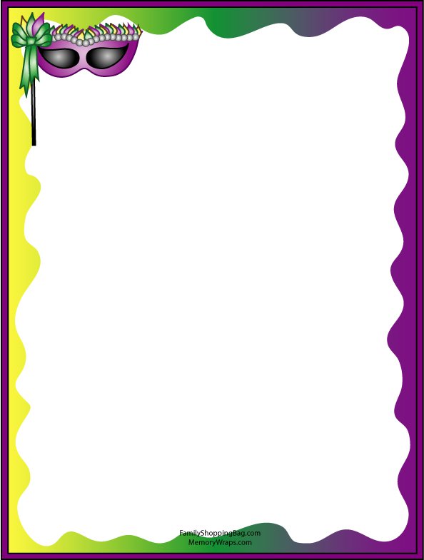 Mardi Gras Border Templates