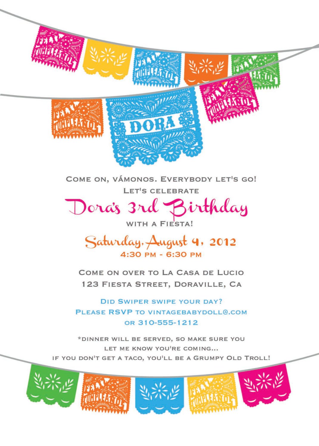 Free Printable Fiesta Invitations Printable Word Searches