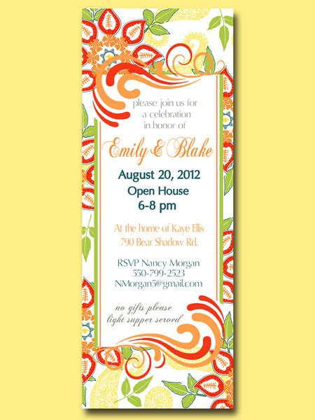 Open House Party Invitation Wording