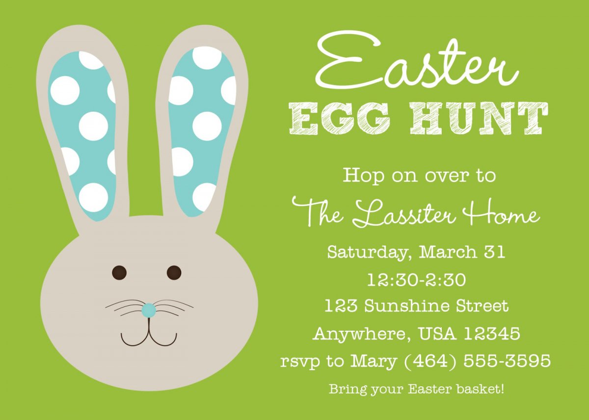 Easter Egg Hunt Party Invitations