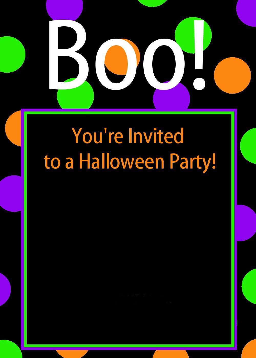 Free Halloween Party Invitations Printables