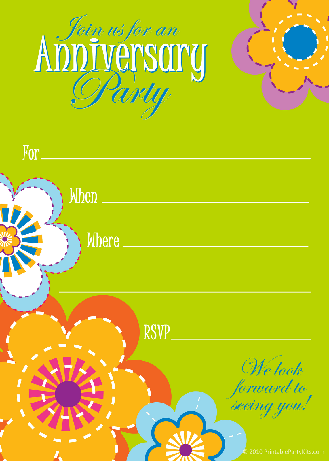 Printable Anniversary Invitations Free Invitation Design Blog