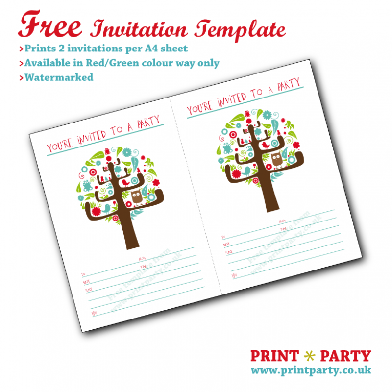 Free Printable Easter Party Invitations 2015