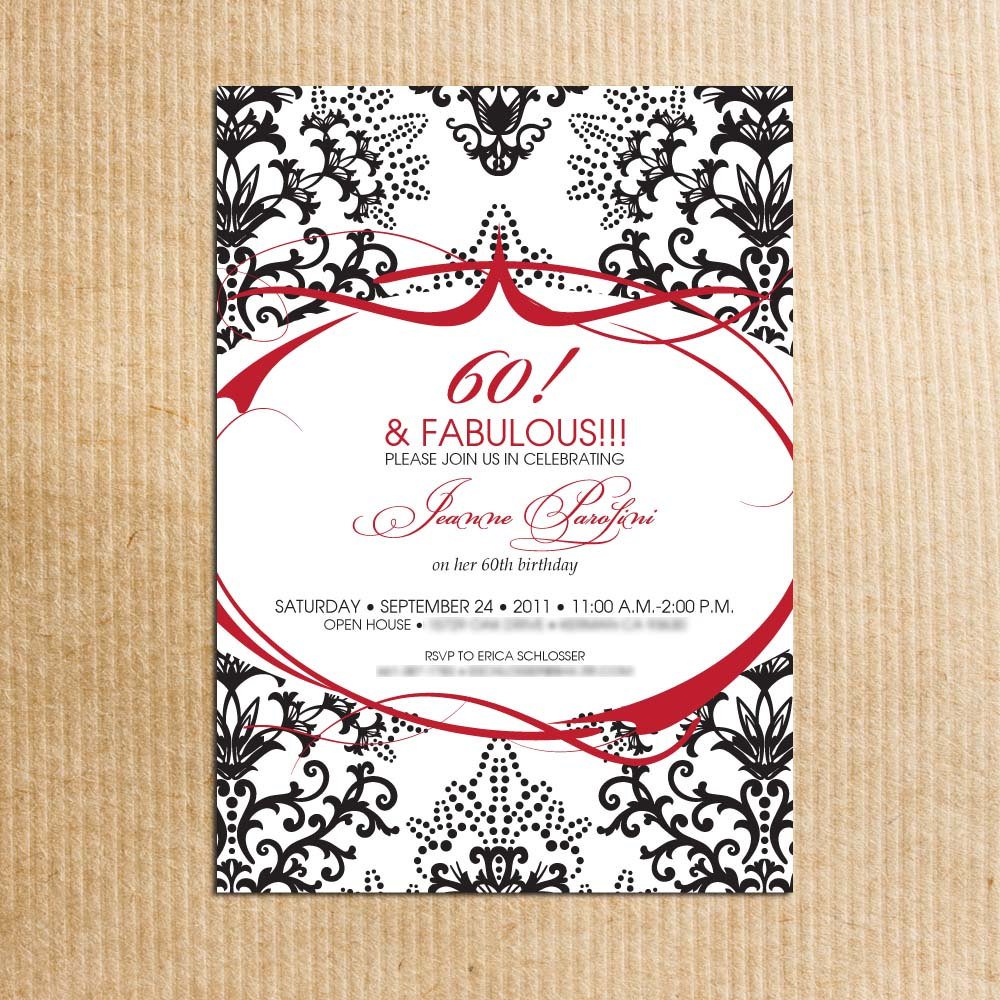 Free Printable Invitations For 60th Birthday Party