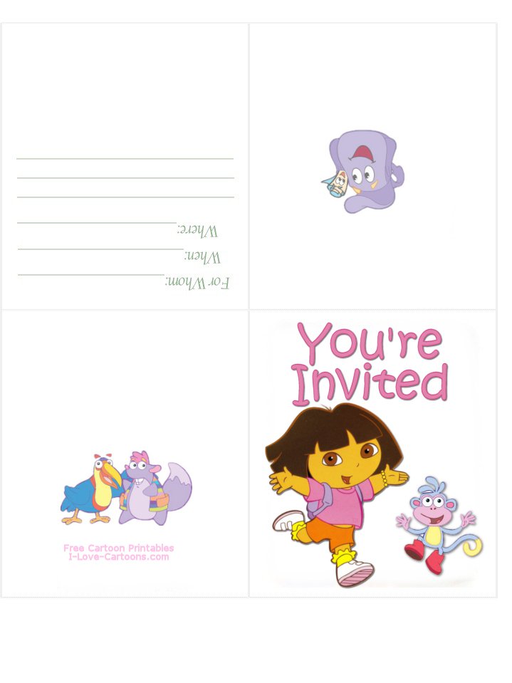 Free Printable Kids Birthday Party Invitation Cards 2015