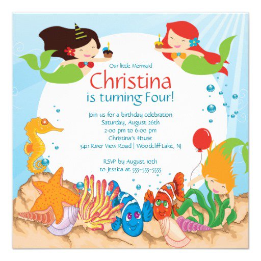 Free Swim Party Invitations For Kids 2015