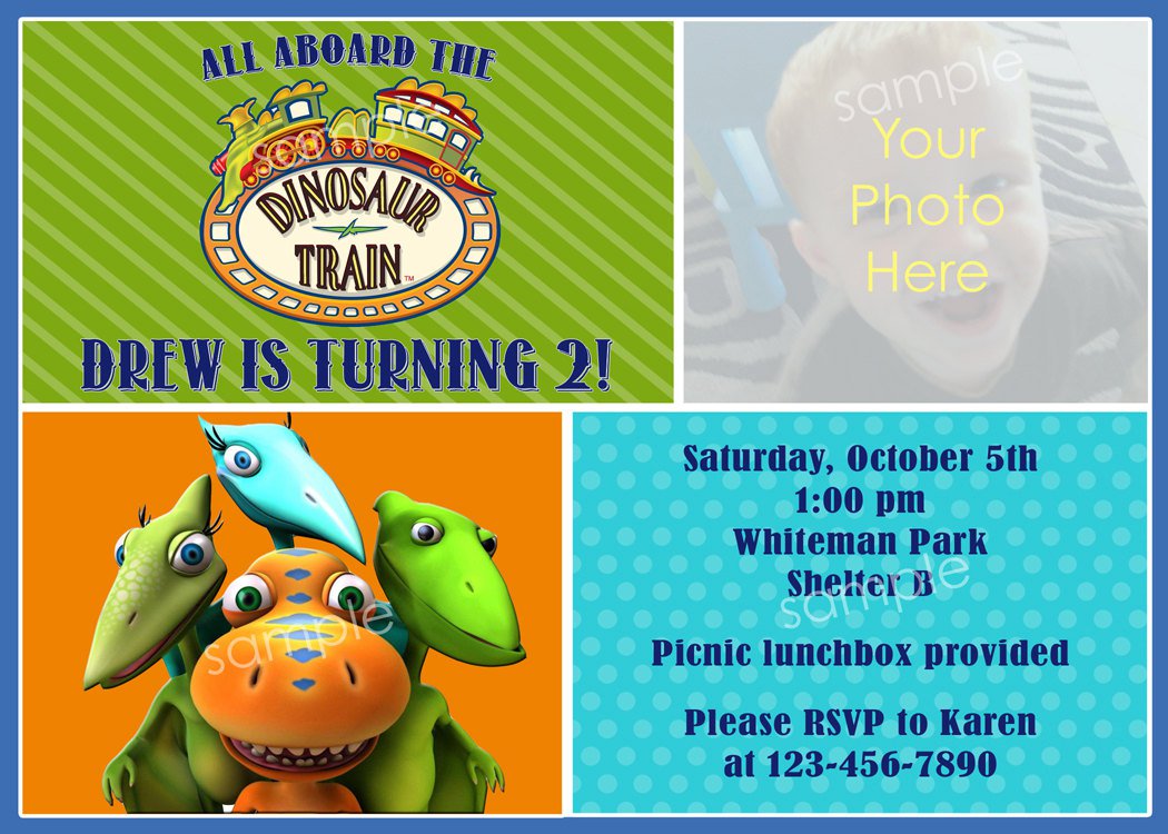 Printable Dinosaur Train Invitations