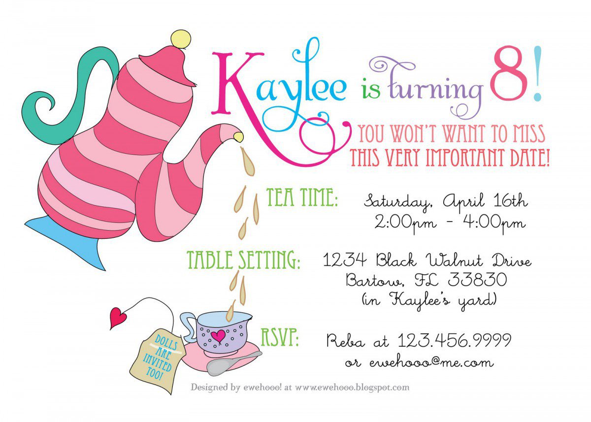 Printable Party Invitations Kids