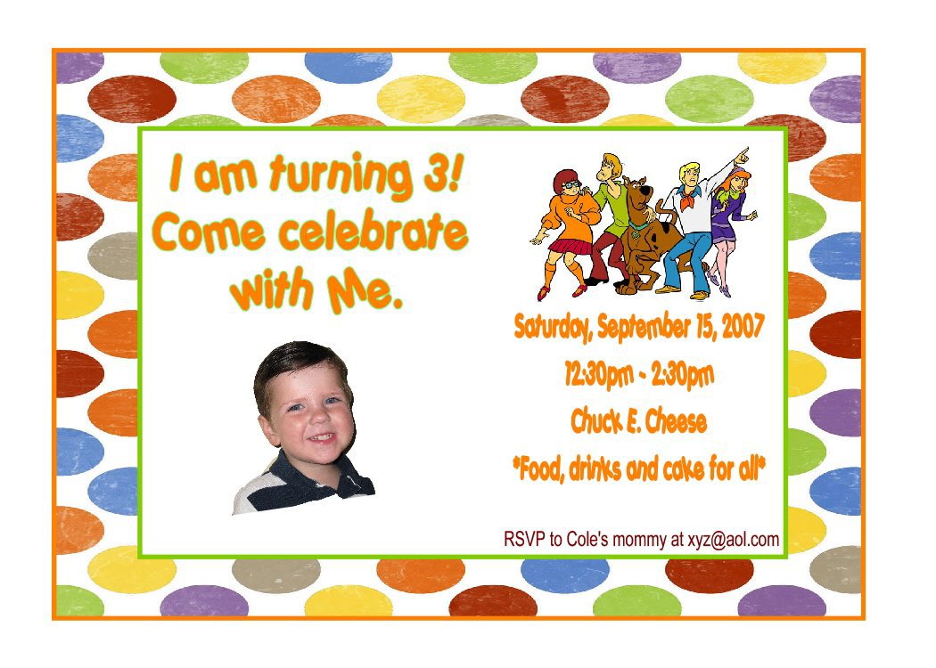 Scooby Doo Birthday Party Invitations Printable