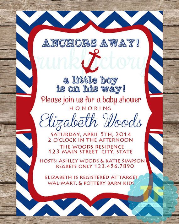 Away To The Woods Baby Shower Invitation