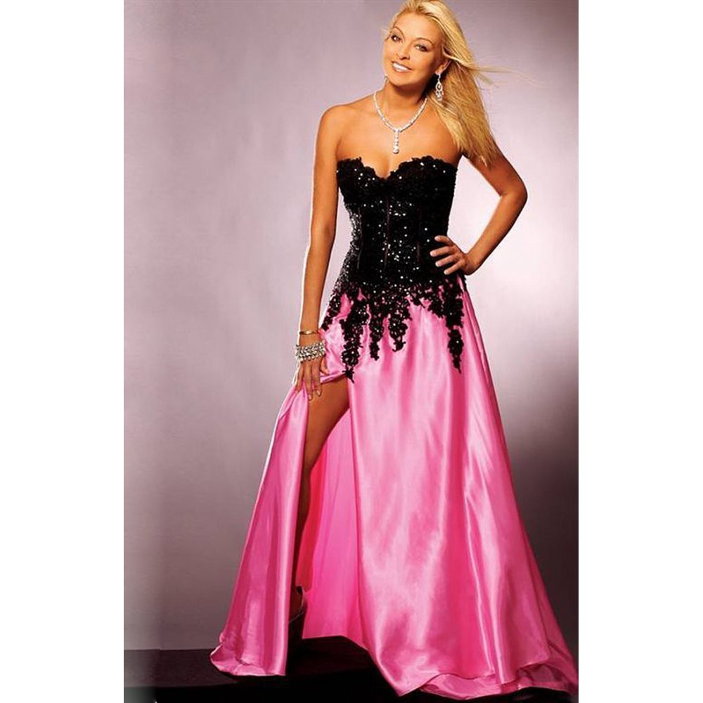 Black And Pink Wedding Dresses