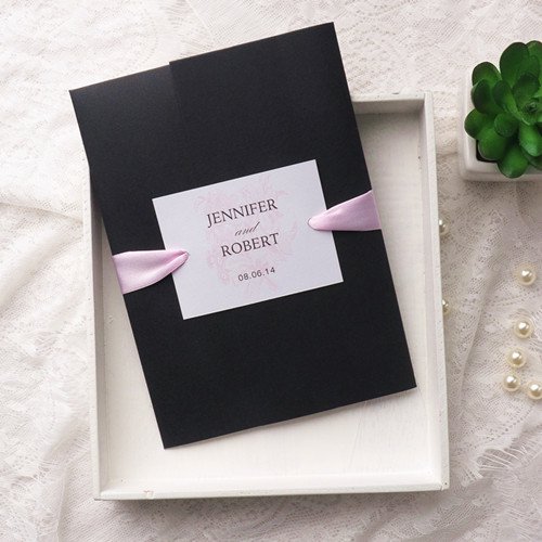 Black Wedding Invitation Kits