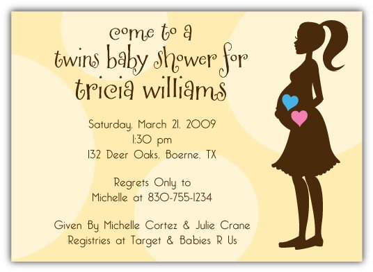 Boy Girl Twin Party Invitations