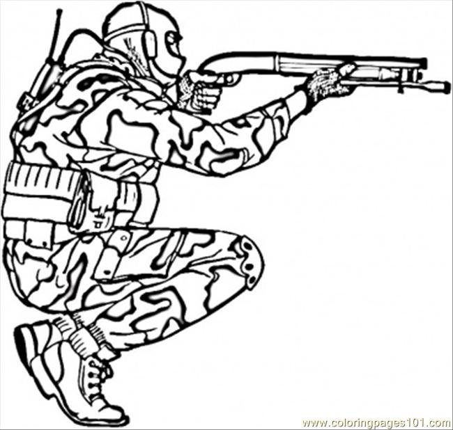 Camouflage Coloring Pages Free