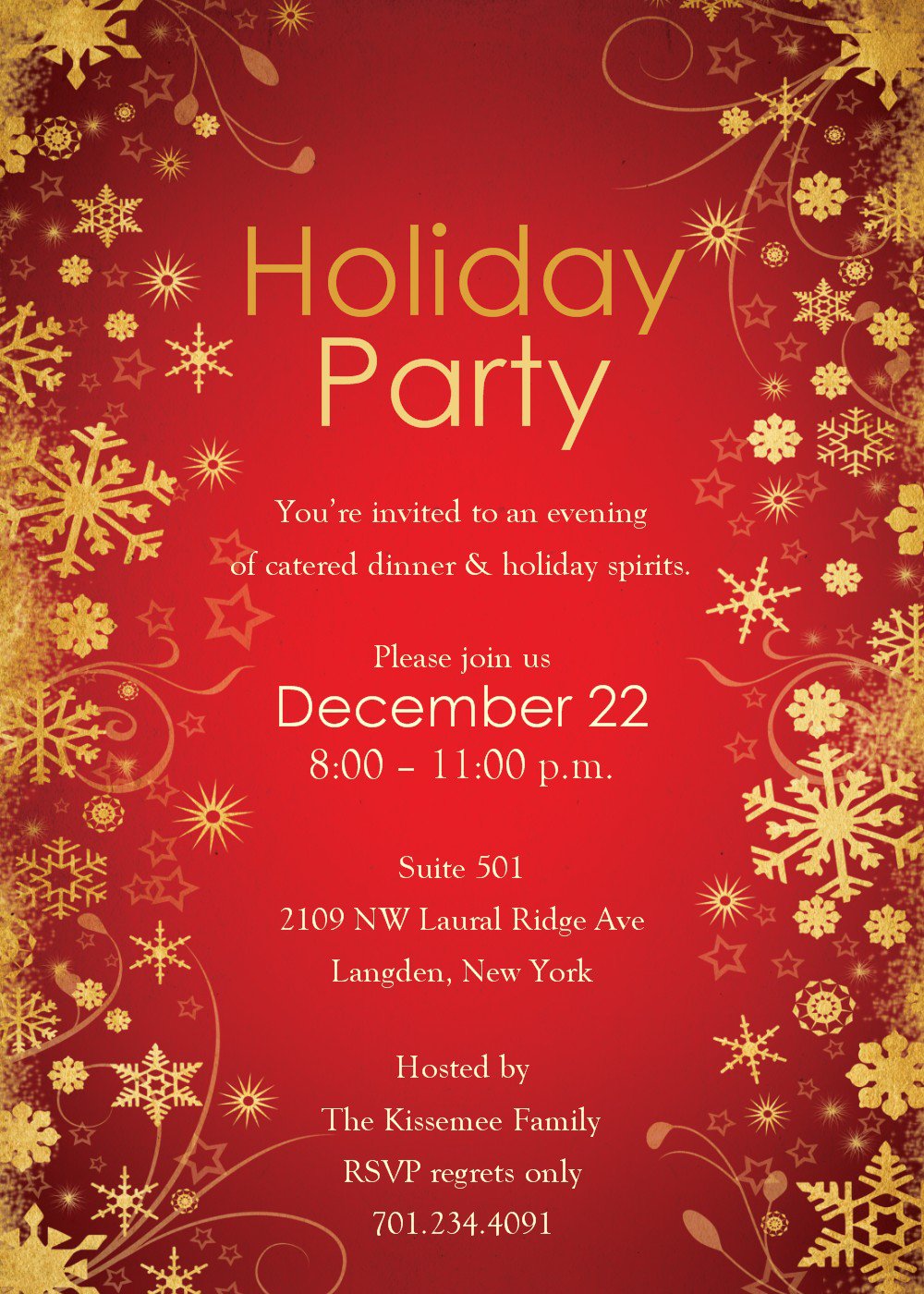 Christmas Party Invitations Free Templates Word