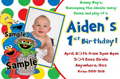 Create Birthday Invitations Elmo