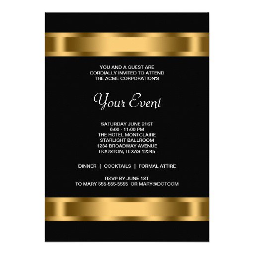 Elegant Corporate Party Invitation