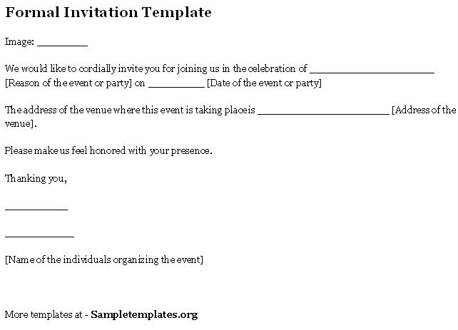 Formal Corporate Invitation Letter