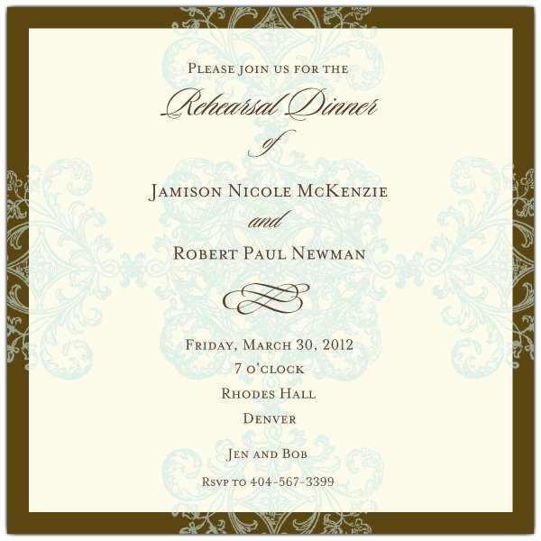 Formal Dinner Invitation - Invitation Design Blog