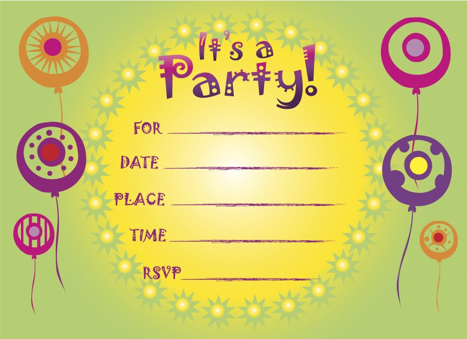Free Print Out Invitations