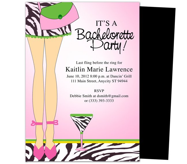 Bachelorette Party Printable Templates Free Invitation Design Blog