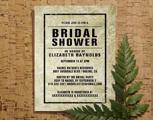 Free Printable Bridal Shower Invitations Western