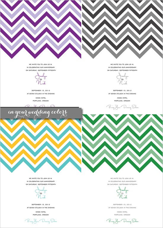 Free Printable Chevron Invitations Invitation Design Blog