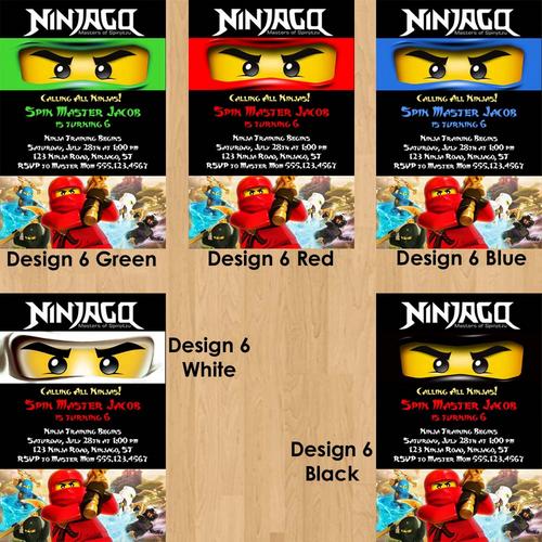 Free Printable Ninjago Birthday Party Invitations