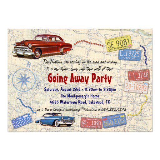 Going Away Party Invitation Wording College