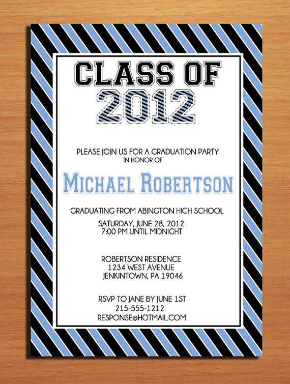 Graduation Invitation Cards Walmart