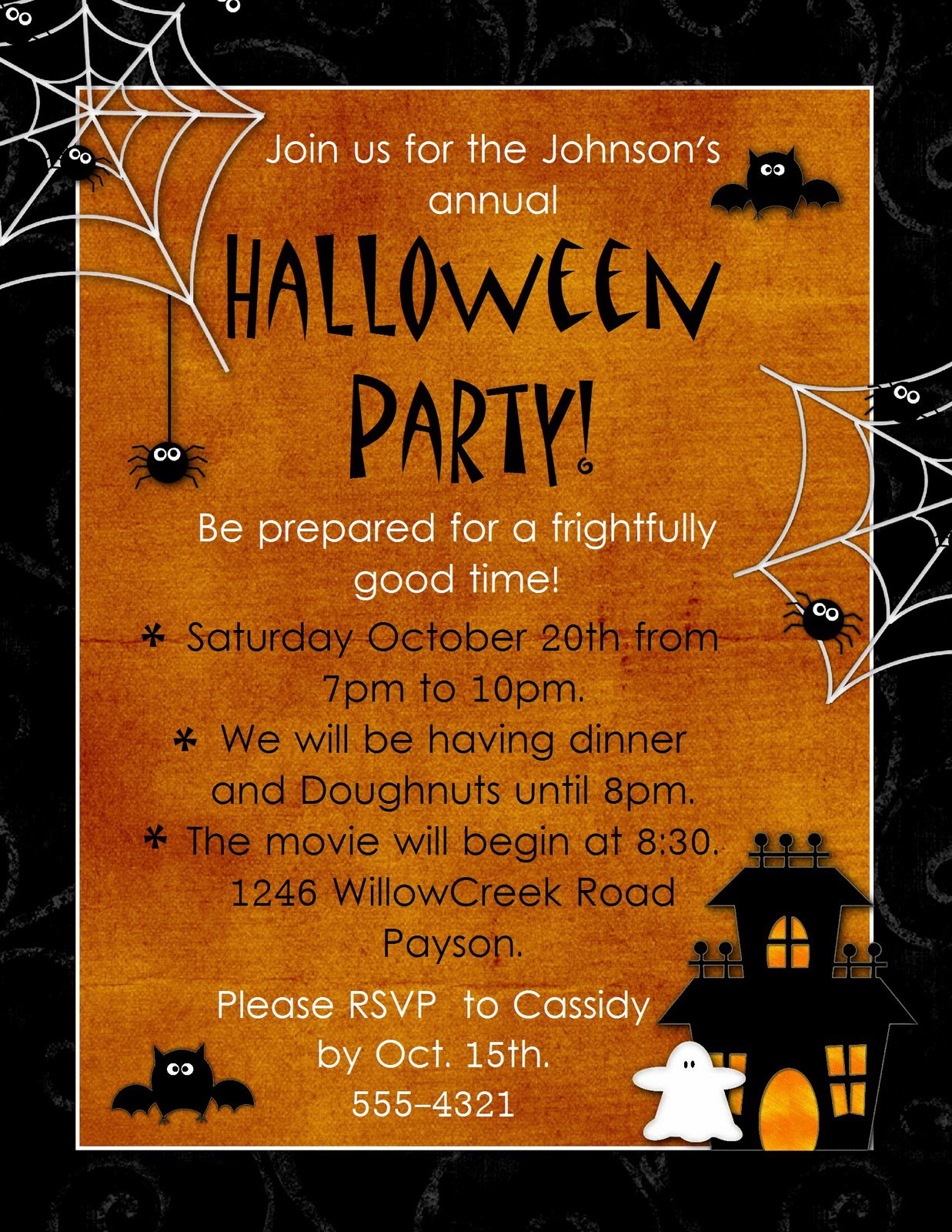Halloween Party Invitations Blank - Invitation Design Blog