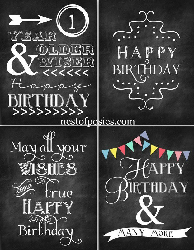 Happy Birthday Cards Printables