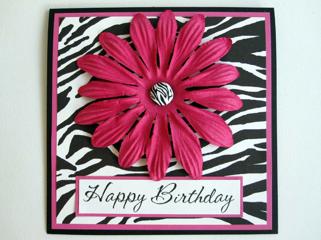 Happy Birthday Zebra Print
