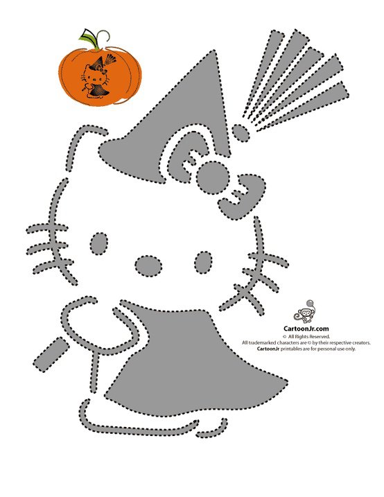 Hello Kitty Printable Stencils