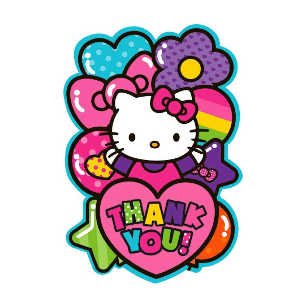 Hello Kitty Rainbow Birthday Card