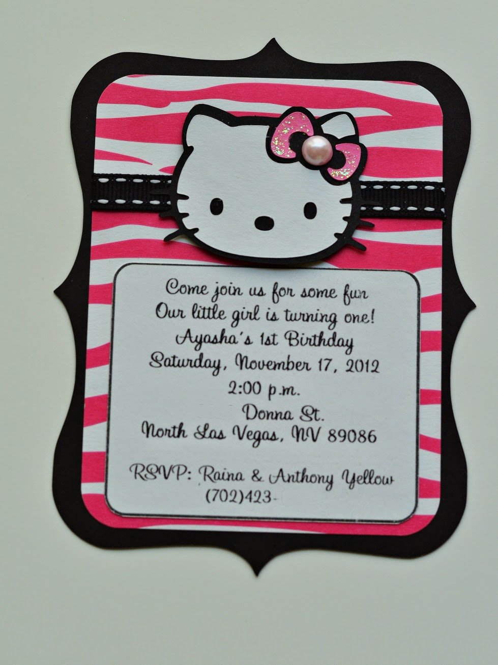 Pink Zebra Birthday Invitations - Invitation Design Blog