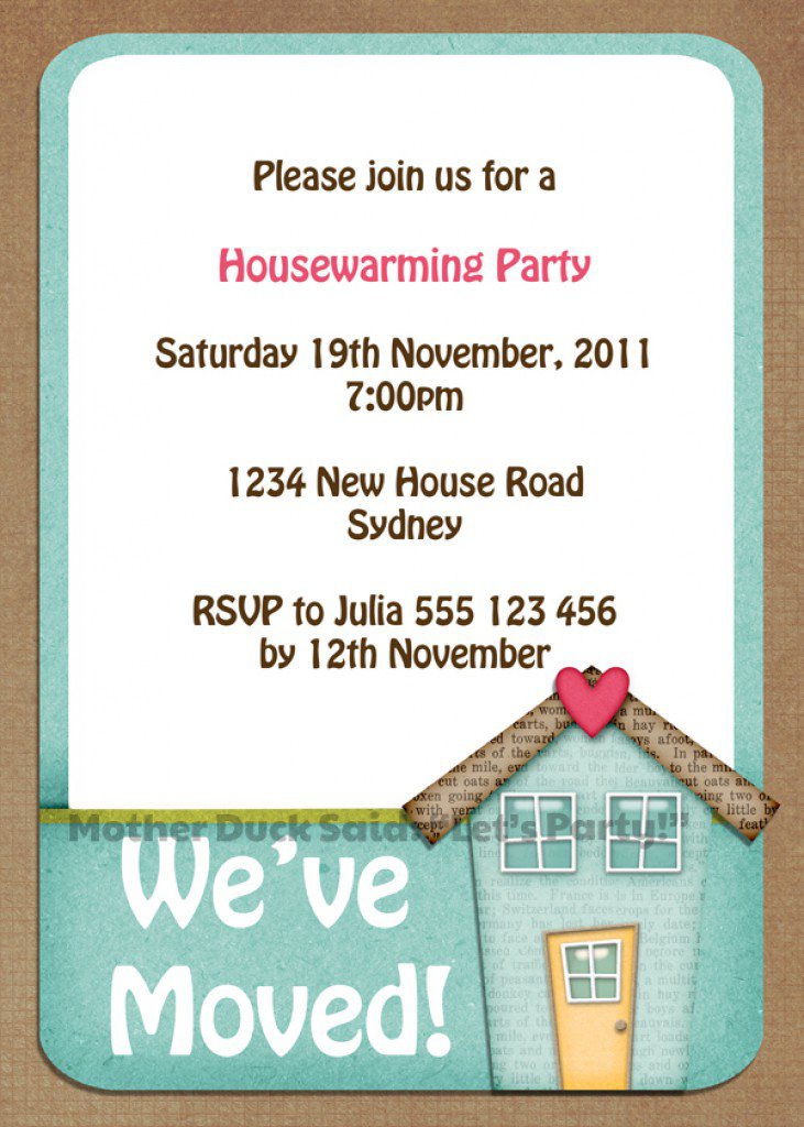 Housewarming Party Invitations Free Printable