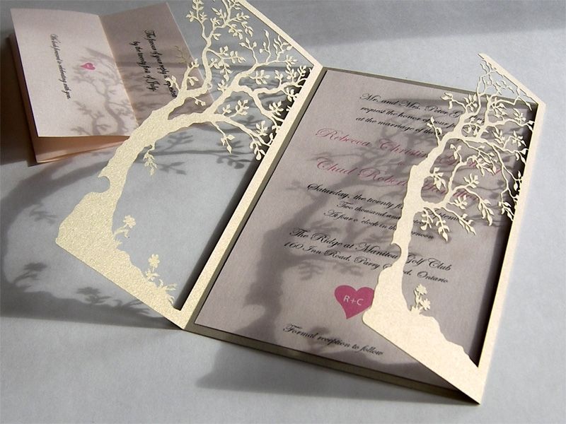 Laser-cut- Tree-wedding-invitations
