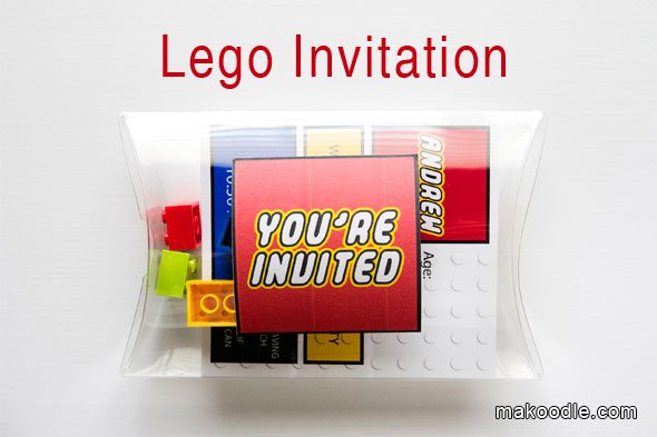 Lego Party Invitations Free