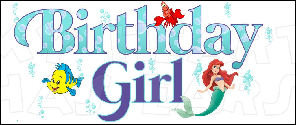 Little Mermaid Birthday Clip Art