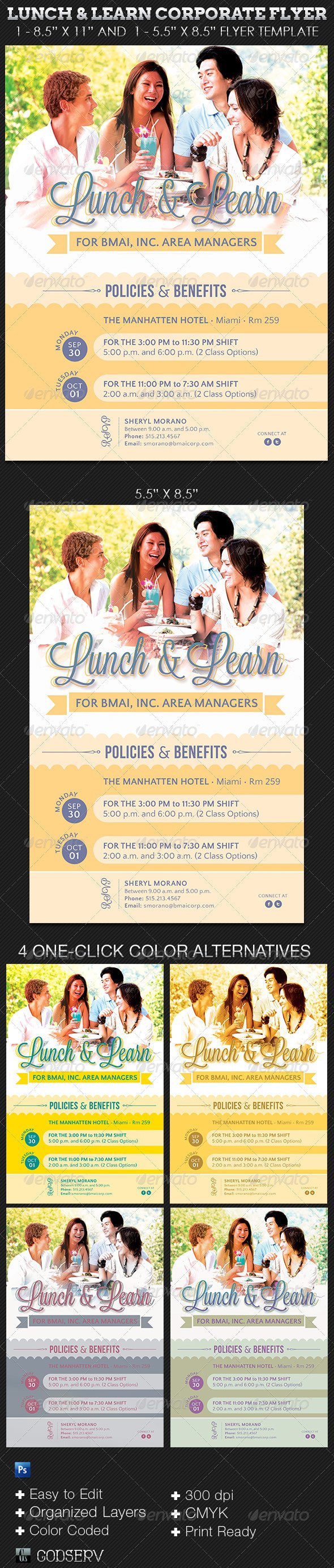 Lunch And Learn Invitation Templates