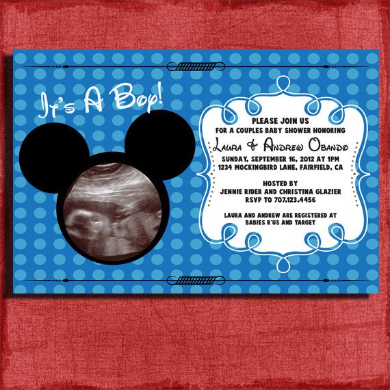 Mickey Mouse As Baby Shower